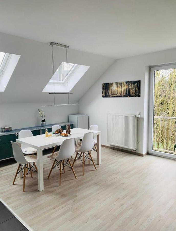 Haus Am Hang; Ferienwohnung Fernblick Stolberg  Luaran gambar